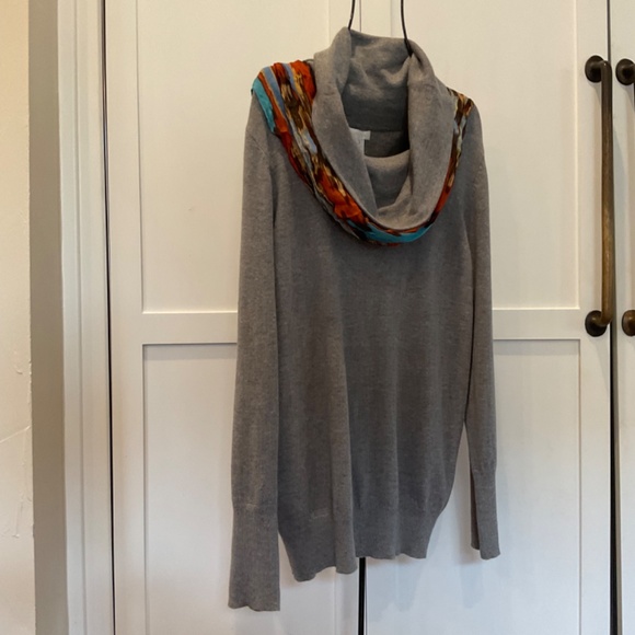 CHICO’S SOFT  GRAY SWEATER W/COWL NECKLINE  3 XL 14/16 NWT - Picture 10 of 10